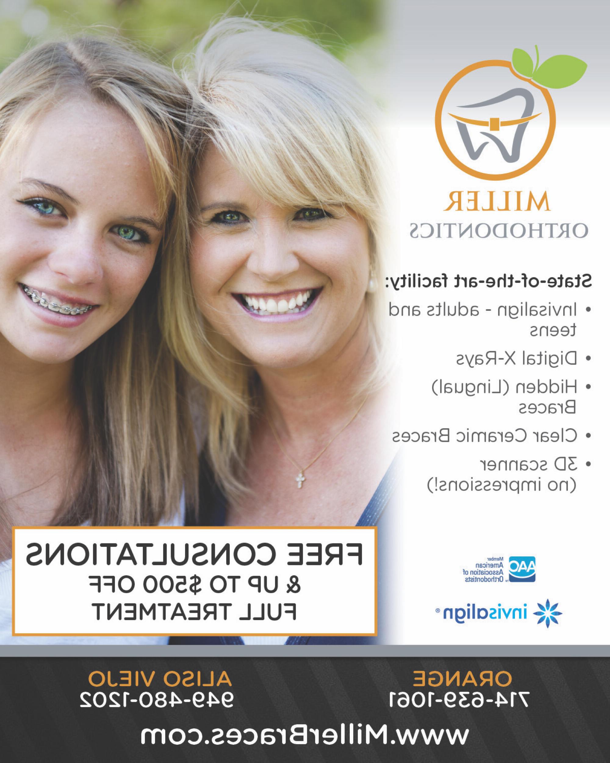 Miller Orthodontics promotional flyer